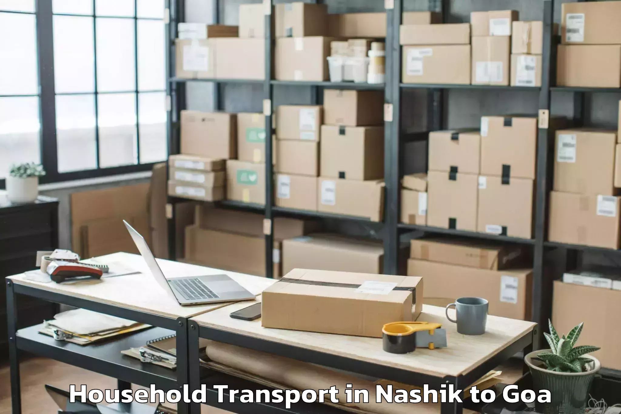 Easy Nashik to Dicholi Household Transport Booking